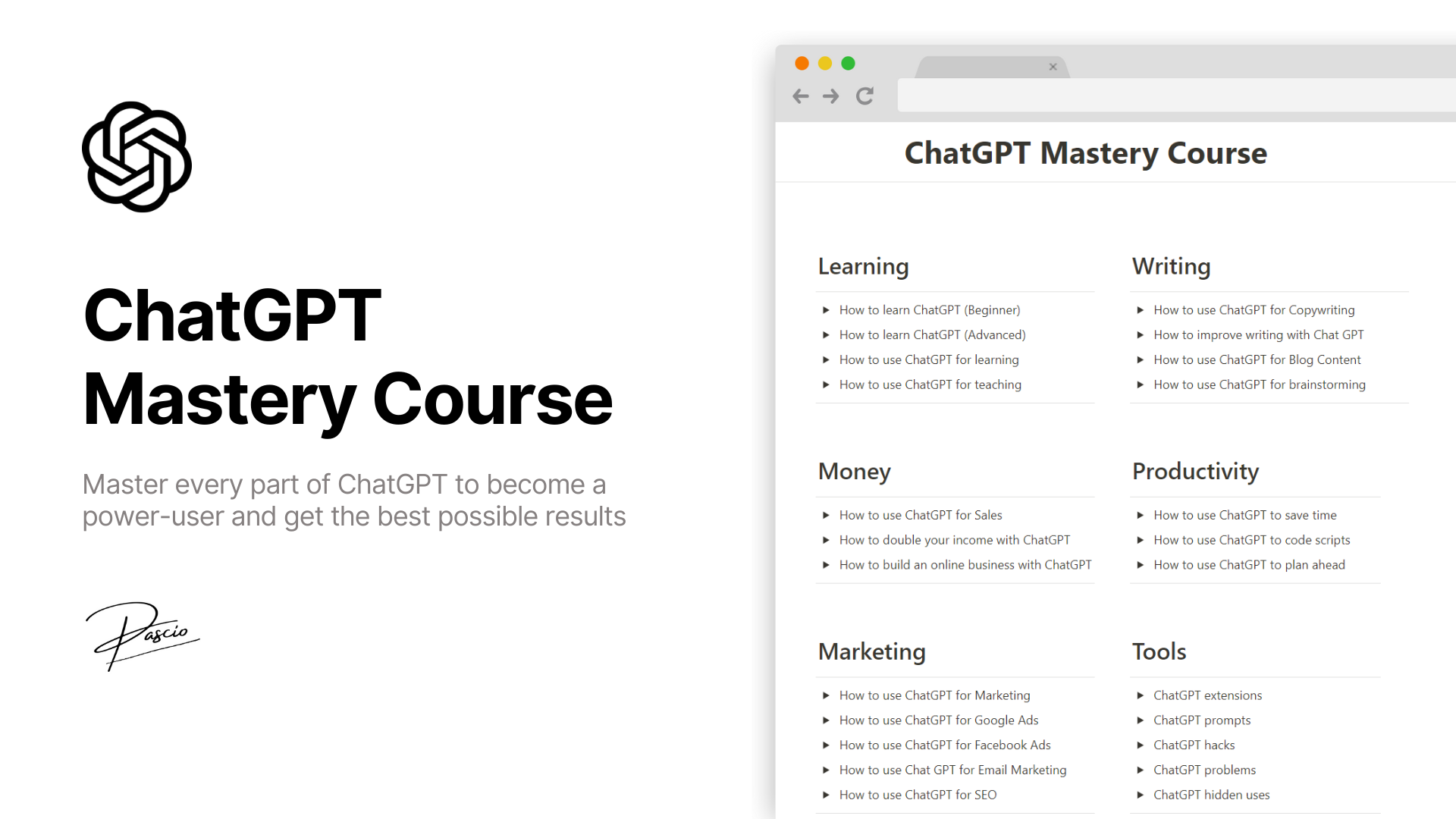 ChatGPT-Mastery-Course