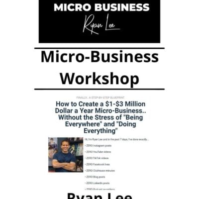 Ryan Lee - Micro-Business Workshop
