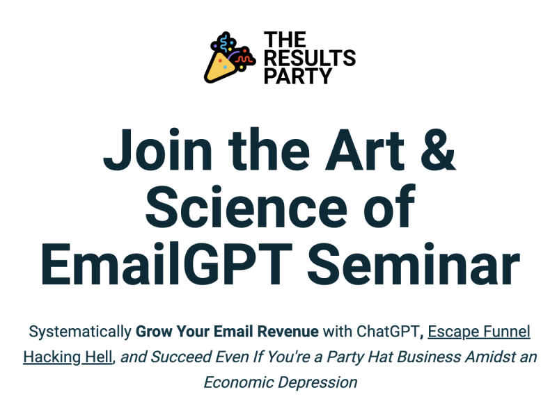 Mike Becker – Art Science of EmailGPT Seminar