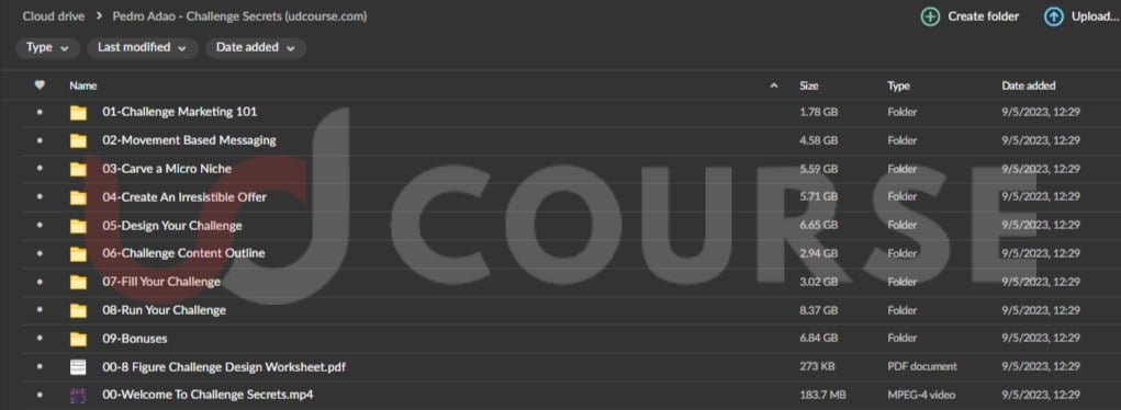 Pedro Adao – Challenge Secrets - Udcourse