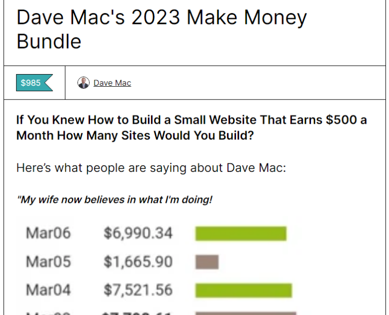 Dave-Macs-2023-Make-Money-Bundle-Download
