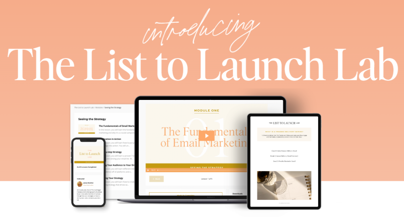 Jenna Kutcher – The List to Launch Lab