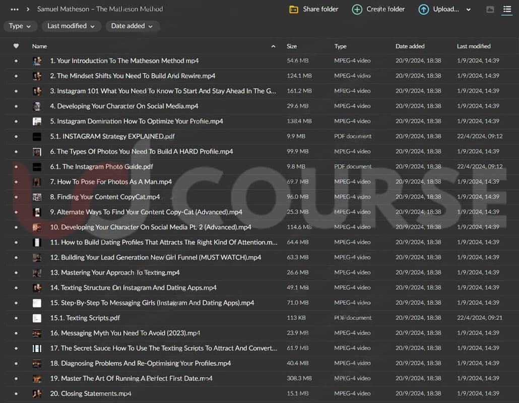 Samuel Matheson The Matheson Method Udcourse