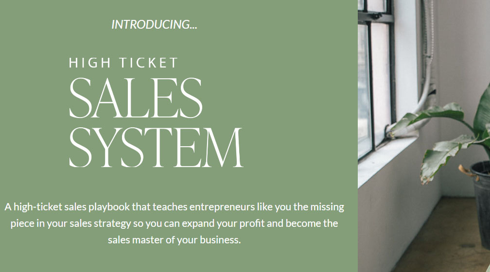 Shannon Matson – High Ticket Sales System