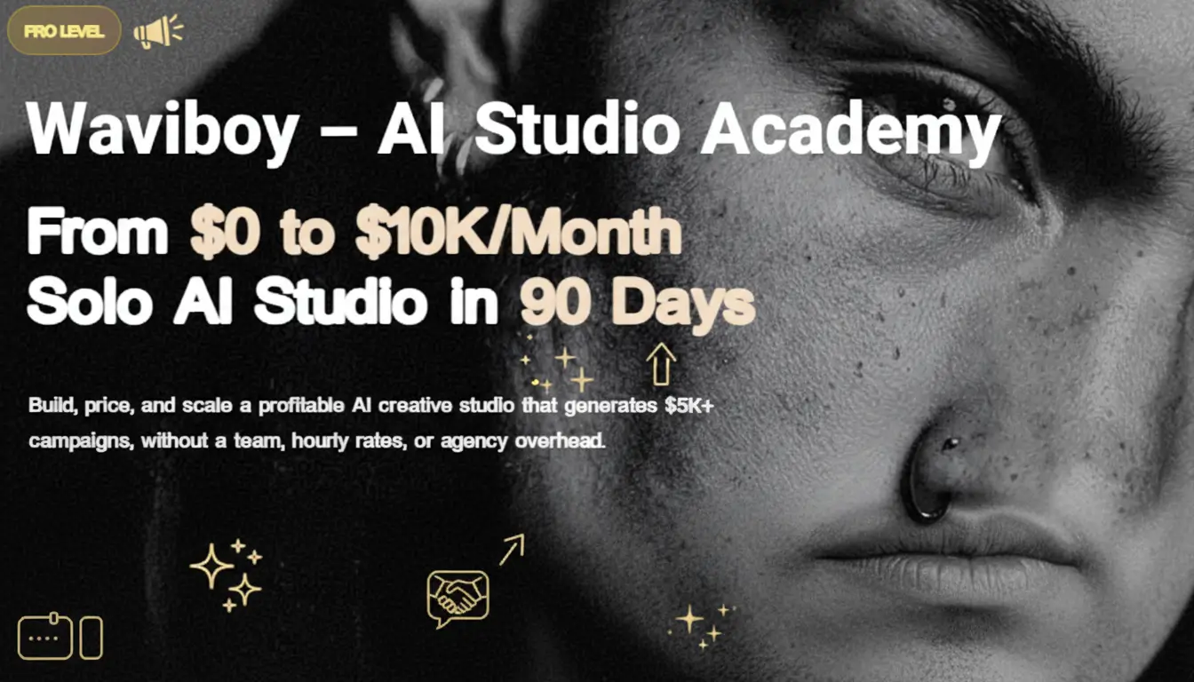 AI Studio Academy by Waviboy online course platform for creative professionals 