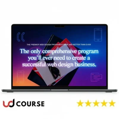 Winning at WordPress course by Alyssa Brady with website design visuals