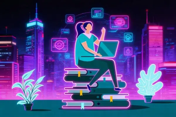 Brian Clark teaching newsletter branding strategies on a laptop, AWAI System