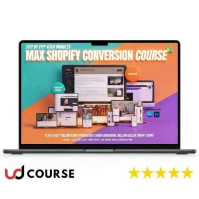 David Kollar Max Conversion Shopify Course dashboard with lessons and resources