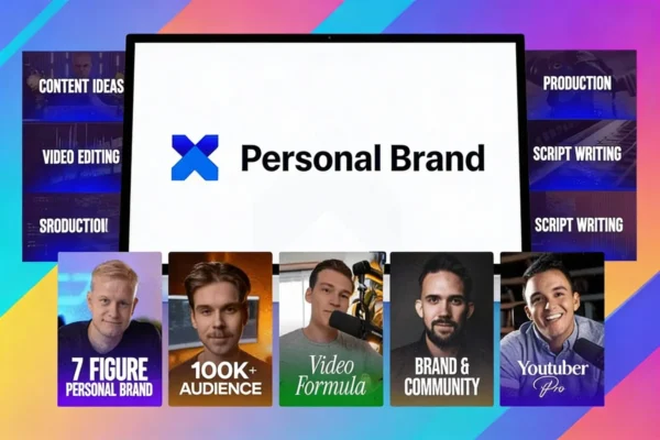 Gusten Sun Personal Brand X online course dashboard with coaching and community features