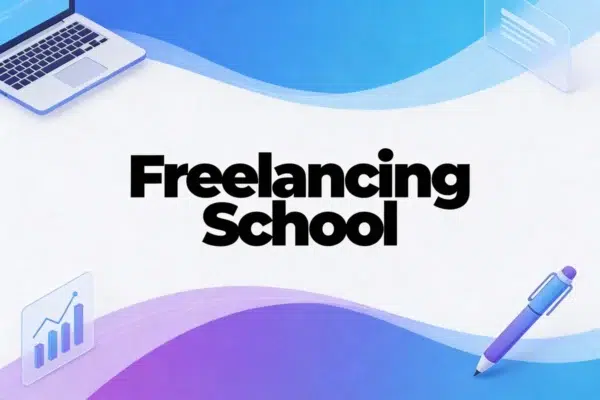 Freelancing School by Joanna Wiebe course dashboard with modules on copywriting and proposal skills