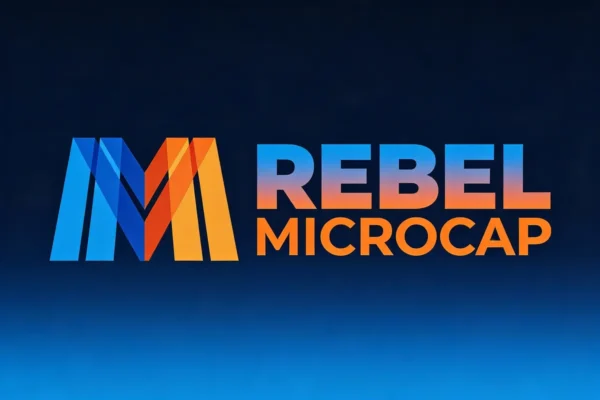 Logo and digital dashboard for Sean Donahue's Rebel MicroCap Program showing crypto coin hunter and radar tracking tools.