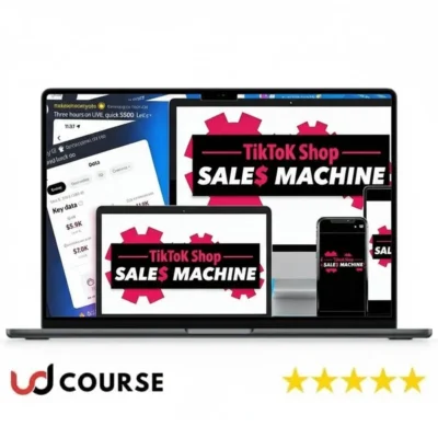 Stefan Georgi TikTok Shop Sales Machine course overview with marketing materials