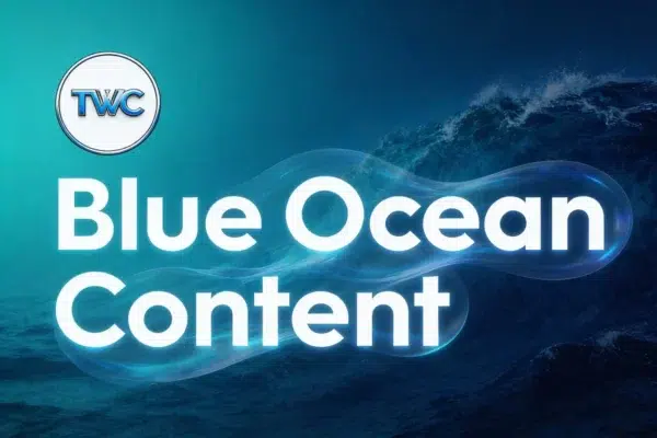 Blue Ocean Content course materials by Taylor Welch for online content strategy