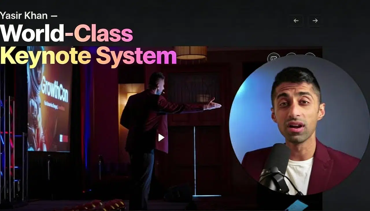 Yasir Khan World-Class Keynote System public speaking and keynote training course