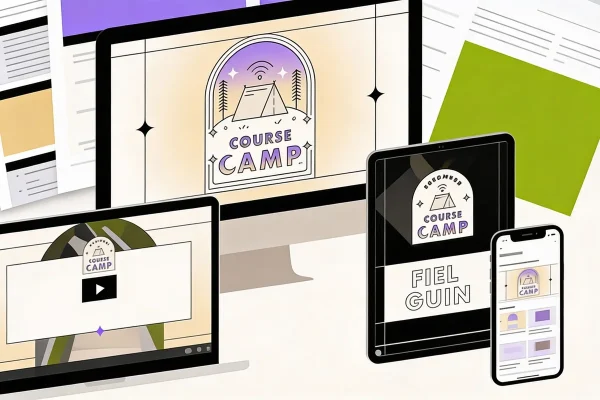 Screenshot of Dreampro Course Camp curriculum modules and resources dashboard