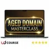 Greg Morrison Aged Domain Masterclass course cover showcasing SEO training on aged domains
