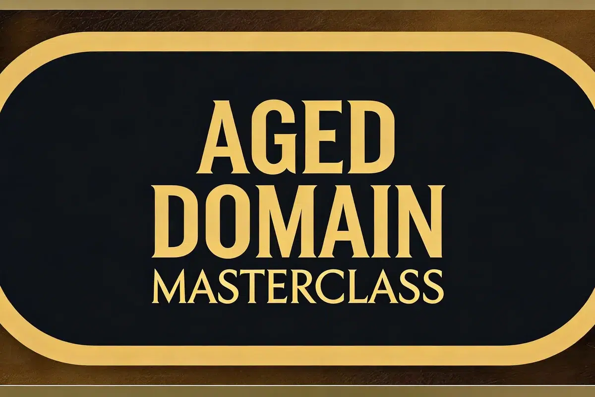 Aged Domain Masterclass course by Greg Morrison - master SEO with aged domains for faster rankings