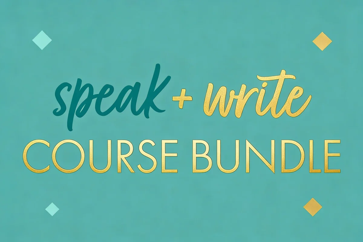 Speak Write Bundle by Jess Ekstrom - Mic Drop Workshop public speaking training