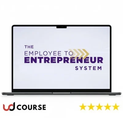 Employee To Entrepreneur course cover by Luisa Zhou showing business transformation