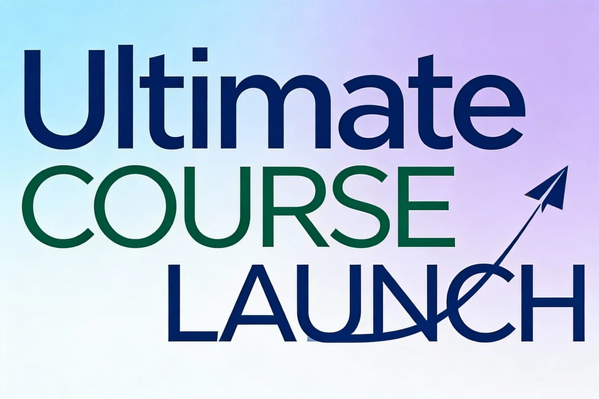Ultimate Course Launch by Luisa Zhou showing course creation and launch strategy frameworks for coaches