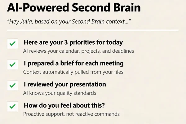 Ai Second Brain course overview for productivity enhancement with AI.
