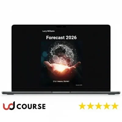 Cover of Larry Williams Annual Forecast 2026 showing key predictions.