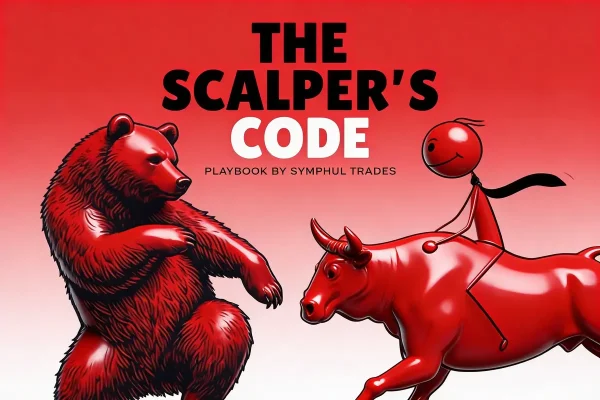 Cover of Symmful Trades Scalper's Code Playbook showcasing trading strategies.