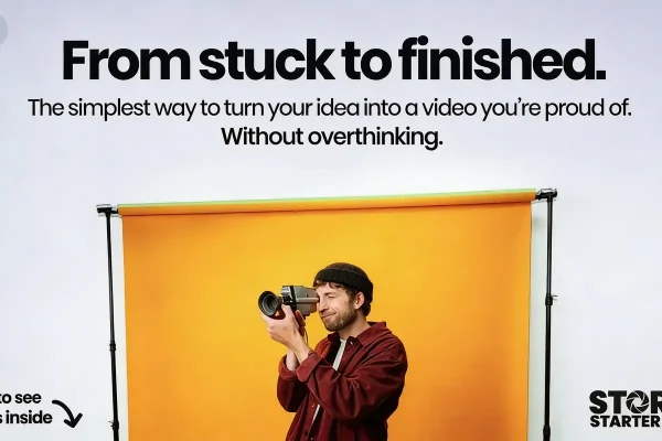 Tim Runia Story Starter Kit with templates and guides for video storytelling.