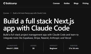 Build a full stack Next.js app with Claude Code