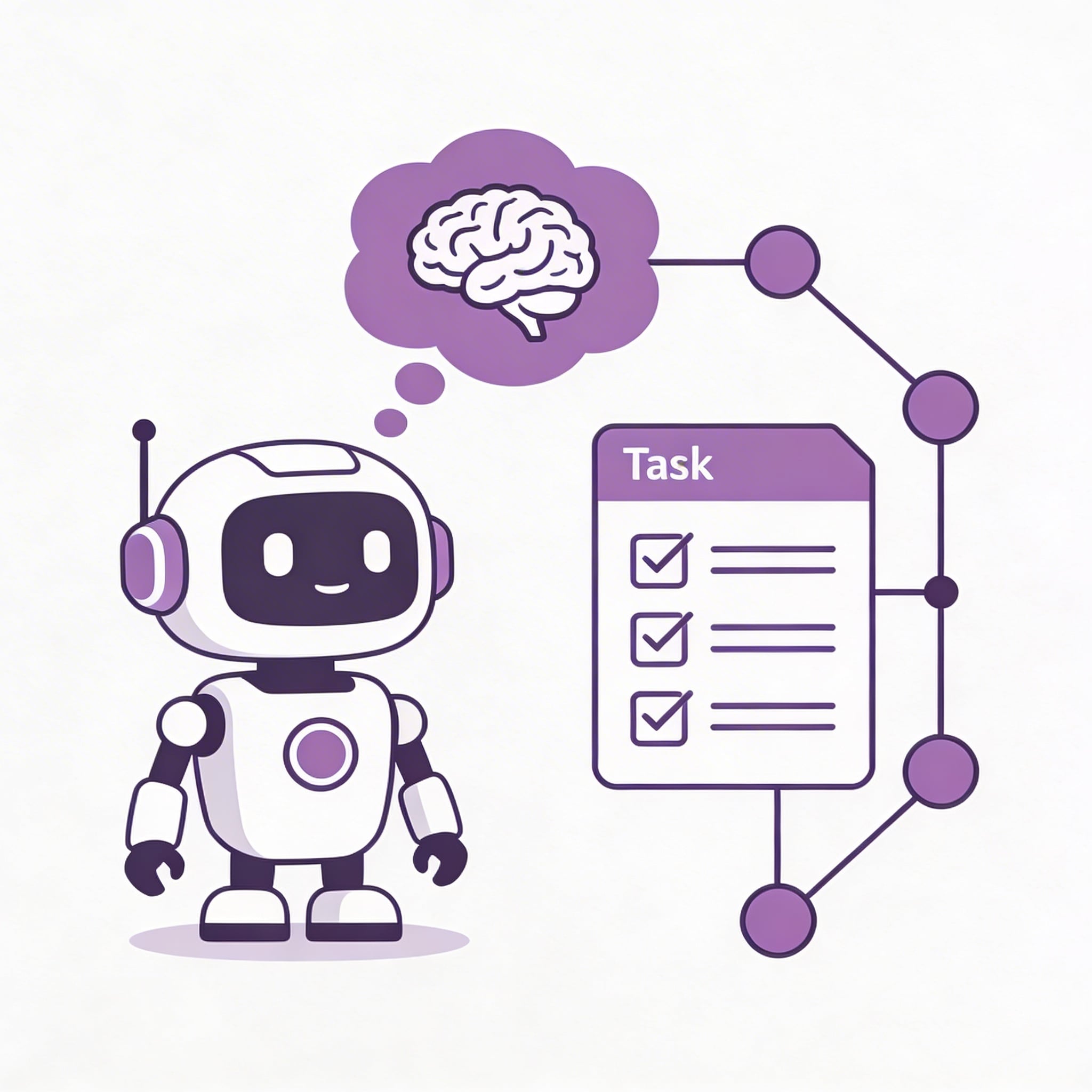 AI agent automation course concept illustration