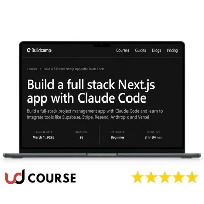 Screenshot of a full stack Next.js app built with Claude Code