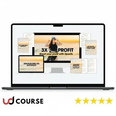 Katie & Floyd product showcasing 3X profit upsell strategies for businesses.