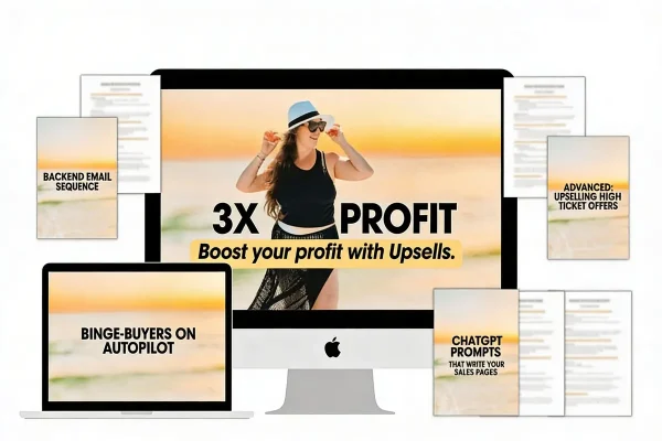 3X Profit Upsells, Downsells & Cross-Sells by Katie and Floyd