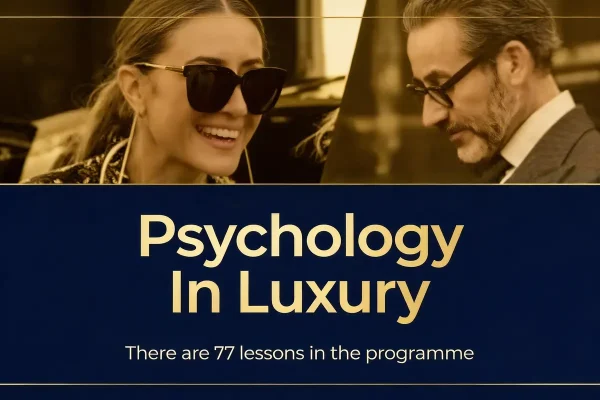 Luxury Academy program focusing on psychology in luxury sales and client relationships.