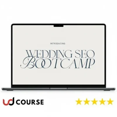 Sara Dunn leading a Wedding SEO Bootcamp workshop for professionals.