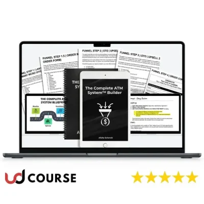 Image of Alisa Schenck's Complete ATM System™ Builder product showcasing financial strategies.