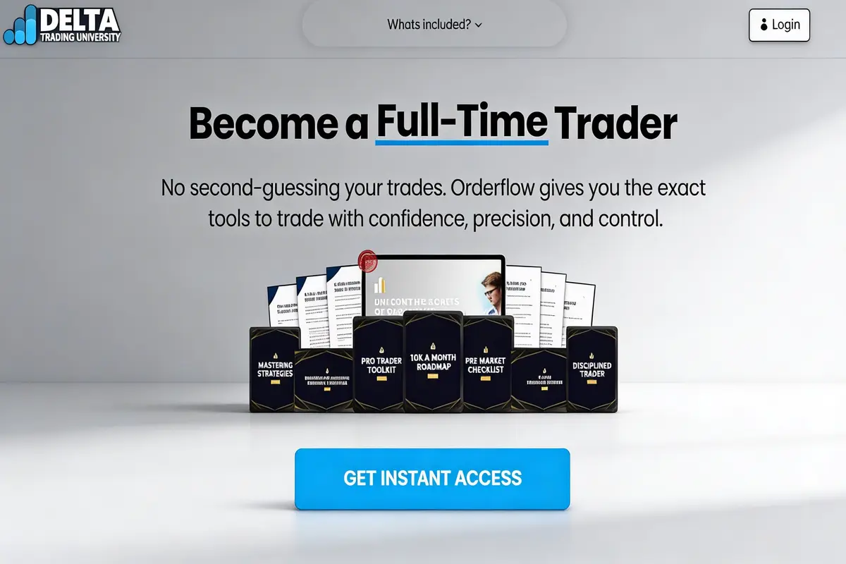 Delta Trading University The Orderflows Bundle by Mike Valtos