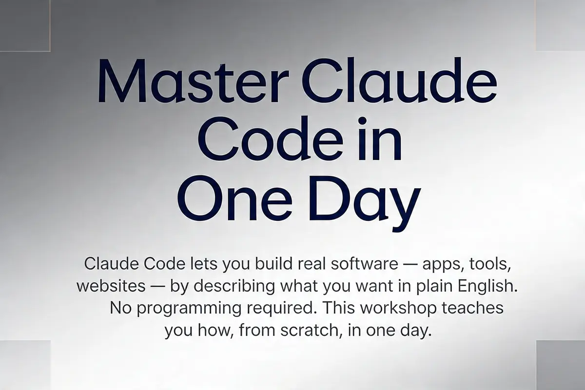 Isaac Rudansky Master Claude Code in One Day