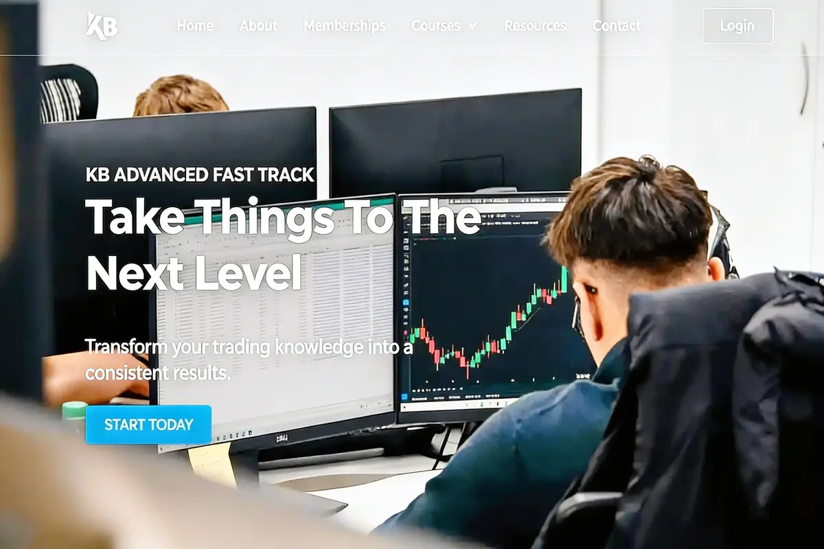 Image of KB Trading Consultant – Advanced Fast Track course materials and trading strategies.