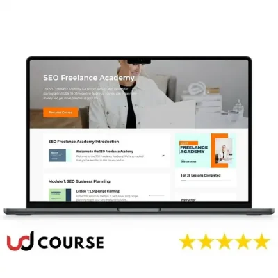 Kristin Bauer teaching SEO strategies in an online course.
