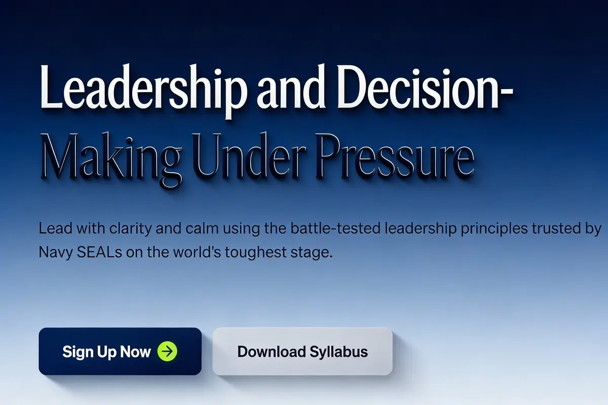 Leadership and Decision-Making Under Pressure