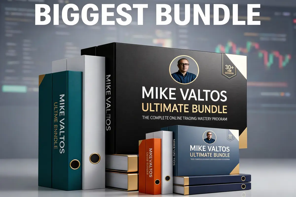 Mike Valtos Courses Ultimate Bundle order flow trading education.