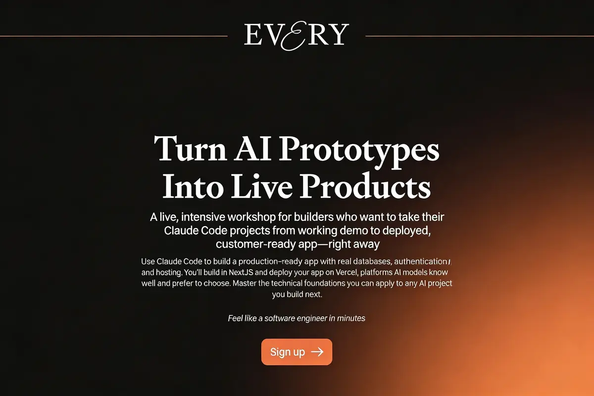 Claude Code course by Dan Shipper and Kieran Klaassen - Every.to