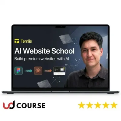 AI Website School by Temlis logo showcasing web design education.