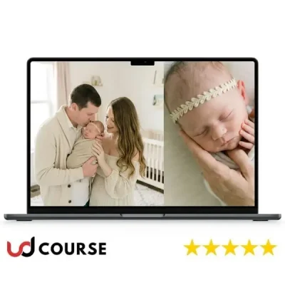 Brenna Heater course image showcasing lifestyle and newborn parenting tips.