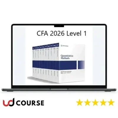 10 volumes of CFA 2026 Level 1 study guides stacked together.