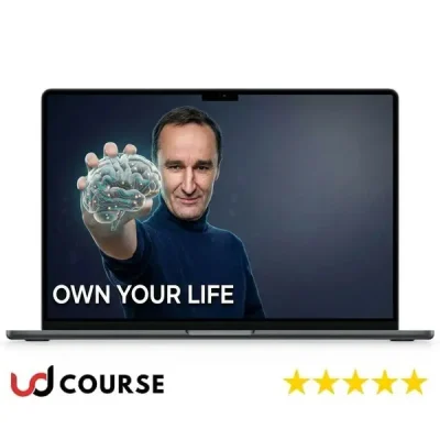 Book cover of 'Own Your Life' by Gregory Caremans featuring vibrant graphics.