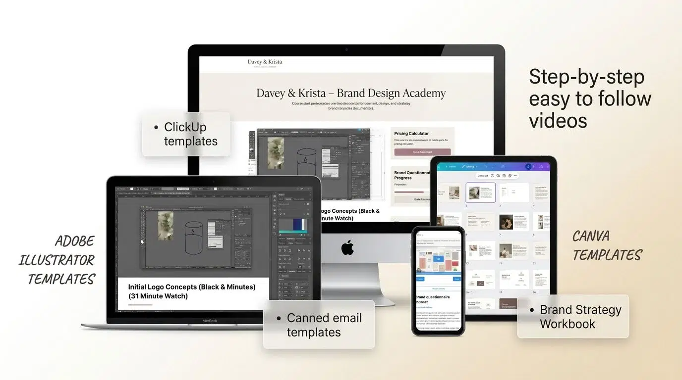 Davey and Krista Brand Design Academy course cover