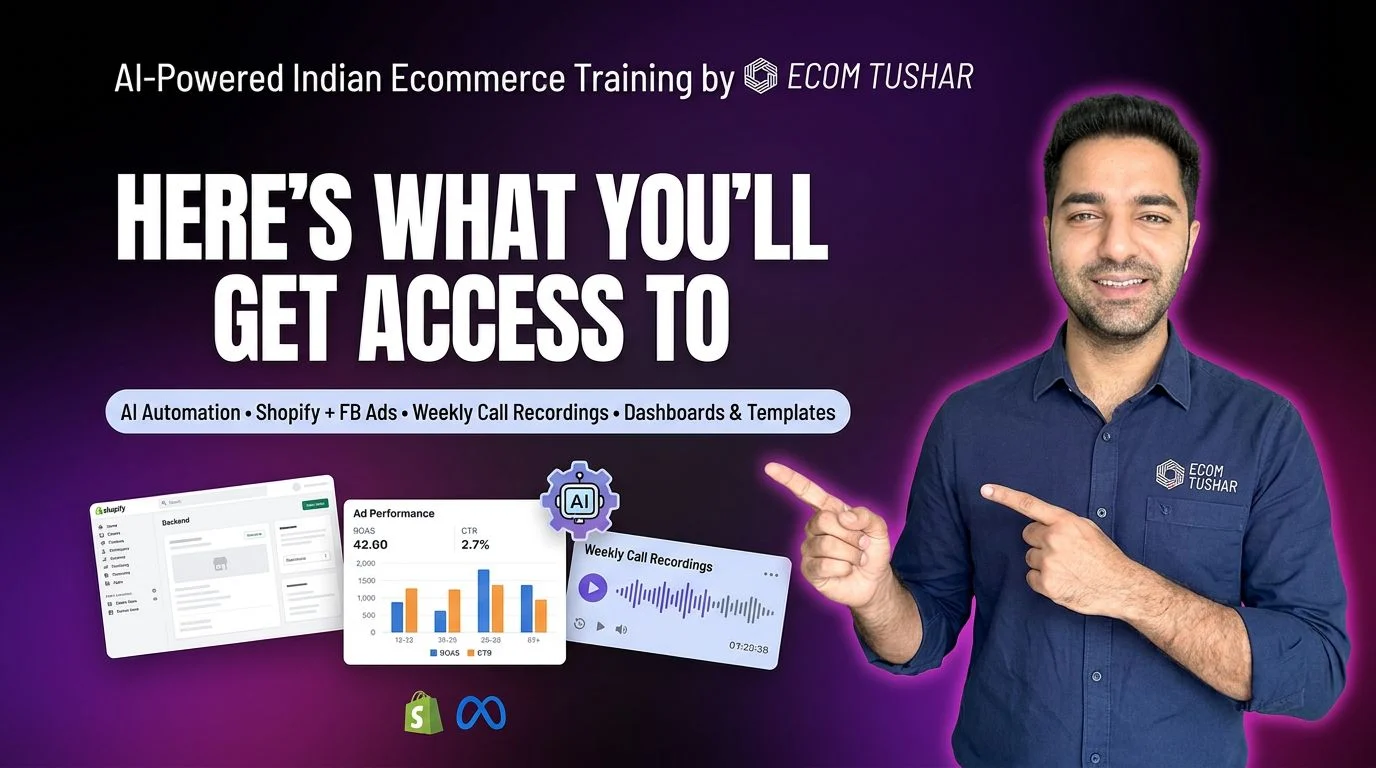 AI-Powered Indian Ecommerce Training by Ecom Tushar course cover