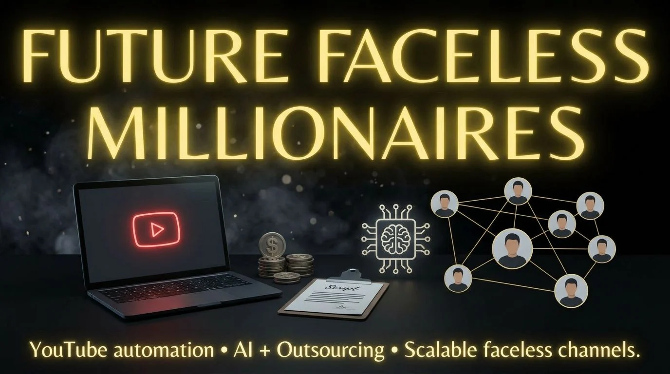 Future Faceless Millionaires YouTube automation course cover